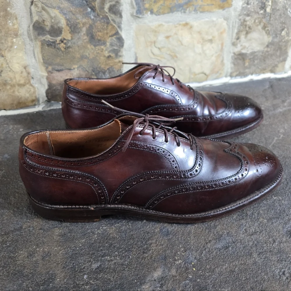 Alden 974 10 AA B Wing Tip Bal Oxford Shell Cordovan Shoes